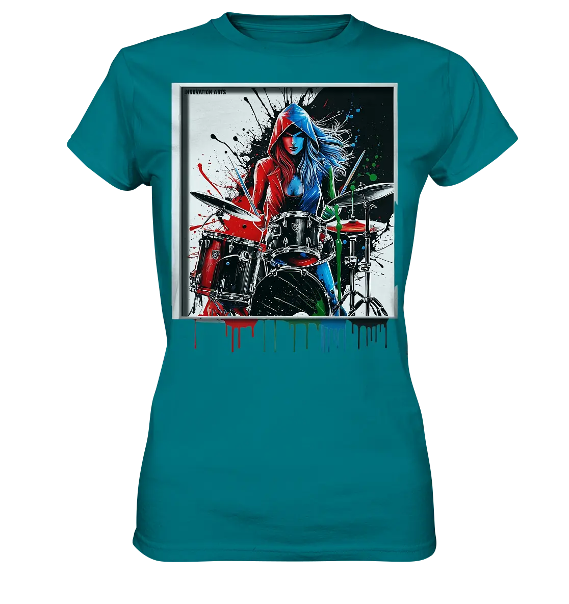 Farbenschlag - Ladies Premium Shirt Bright Lights Arts