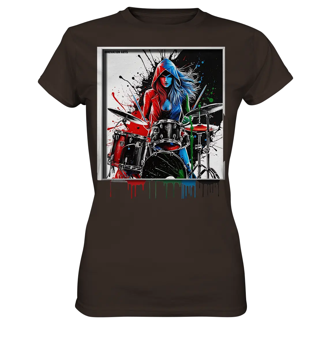 Farbenschlag - Ladies Premium Shirt Bright Lights Arts