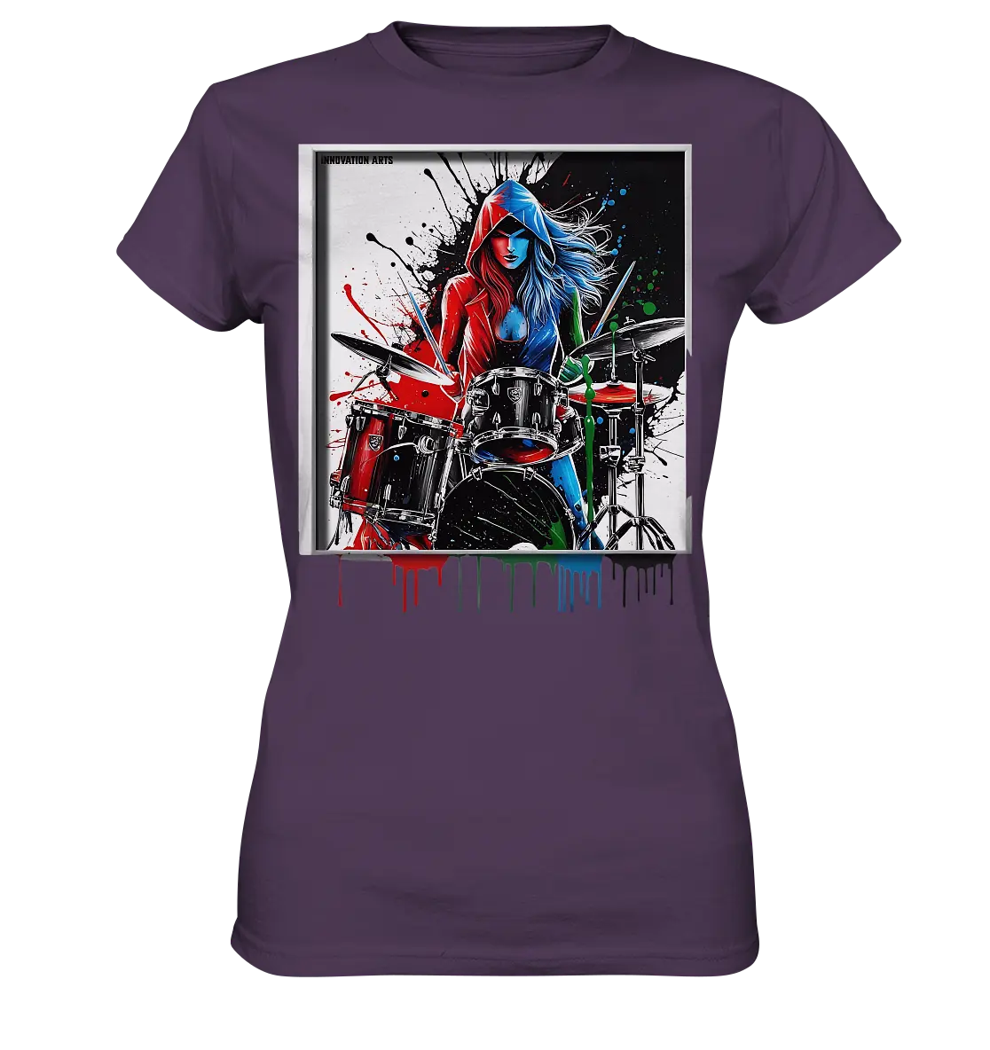 Farbenschlag - Ladies Premium Shirt Bright Lights Arts