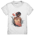 Farbige Eleganz – Stilvolle Frau in einer kreativen Komposition - Kids Premium Shirt Bright Lights Arts