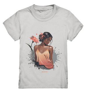 Farbige Eleganz – Stilvolle Frau in einer kreativen Komposition - Kids Premium Shirt Bright Lights Arts