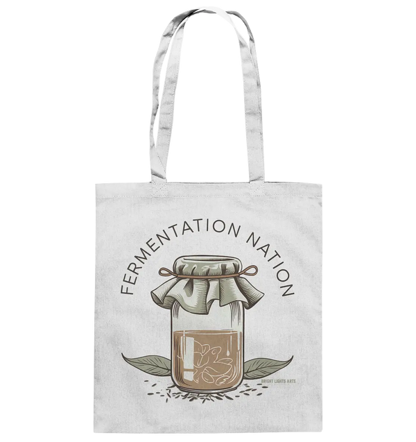 Fermentation Nation – Vintage Glasdesign - Baumwolltasche Bright Lights Arts