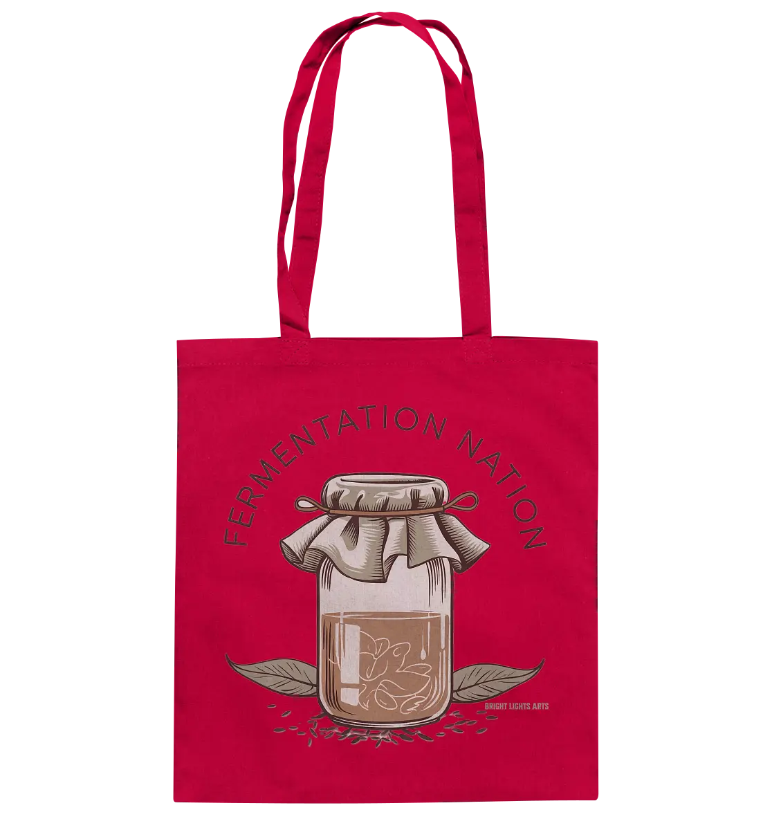 Fermentation Nation – Vintage Glasdesign - Baumwolltasche Bright Lights Arts