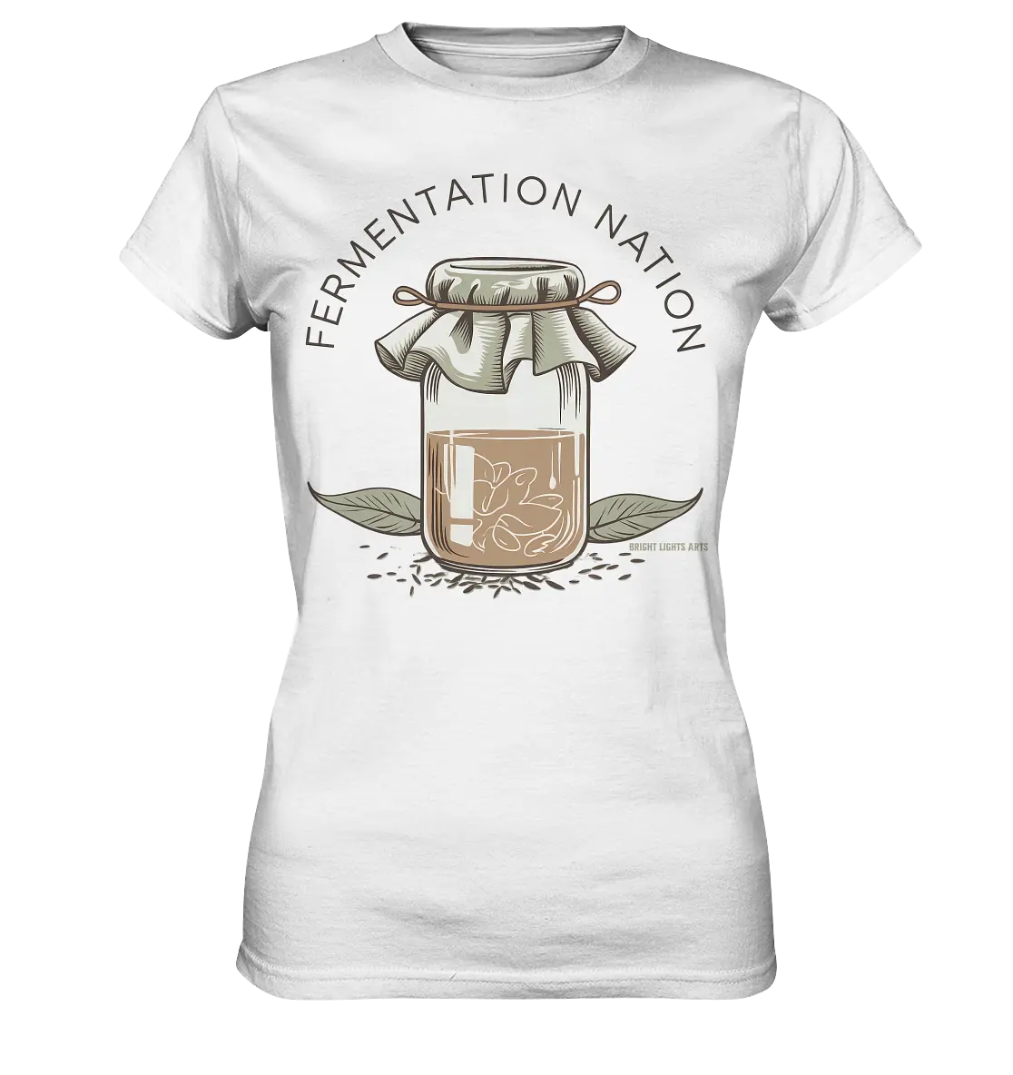 Fermentation Nation – Vintage Glasdesign - Ladies Premium Shirt Bright Lights Arts