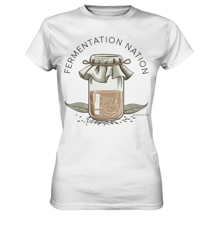 Fermentation Nation – Vintage Glasdesign - Ladies Premium Shirt Bright Lights Arts