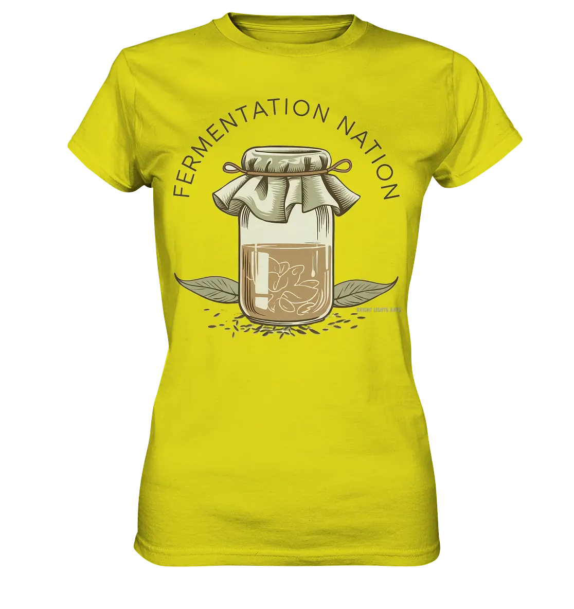 Fermentation Nation – Vintage Glasdesign - Ladies Premium Shirt Bright Lights Arts