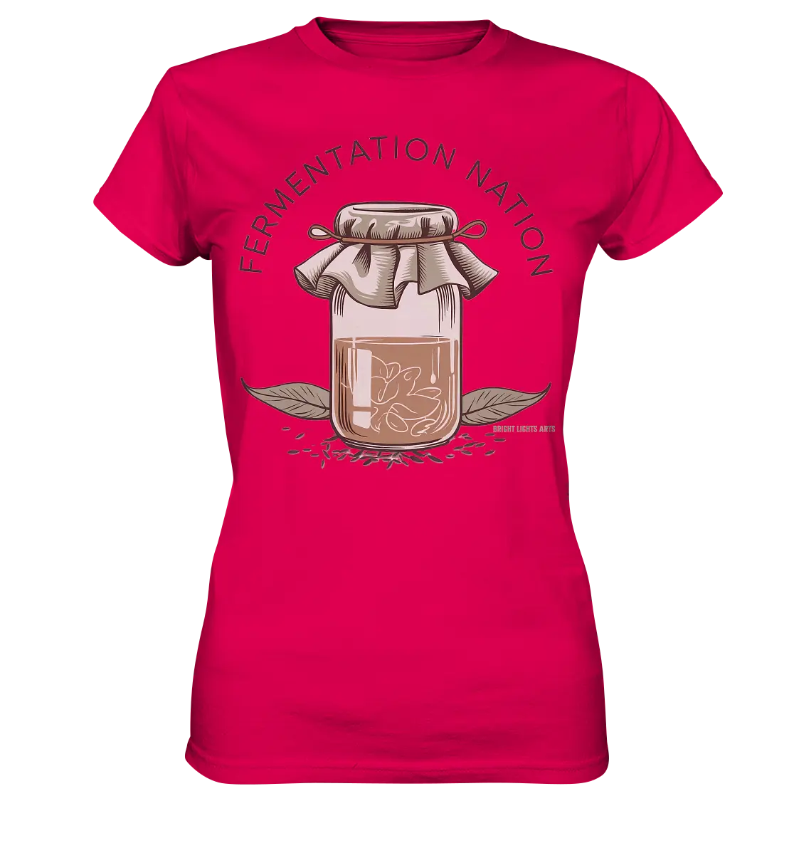 Fermentation Nation – Vintage Glasdesign - Ladies Premium Shirt Bright Lights Arts
