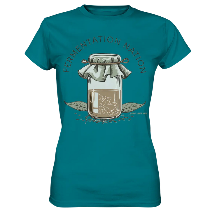 Fermentation Nation – Vintage Glasdesign - Ladies Premium Shirt Bright Lights Arts
