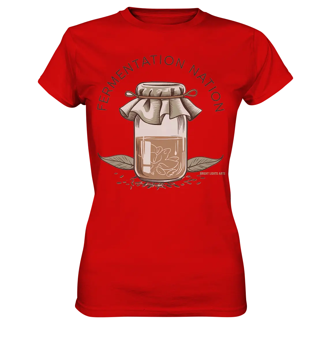 Fermentation Nation – Vintage Glasdesign - Ladies Premium Shirt Bright Lights Arts