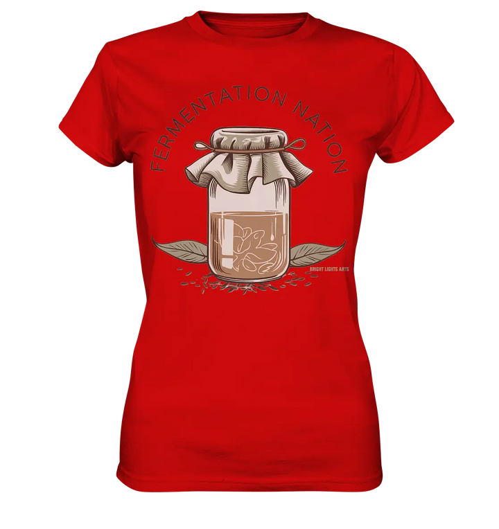 Fermentation Nation – Vintage Glasdesign - Ladies Premium Shirt Bright Lights Arts
