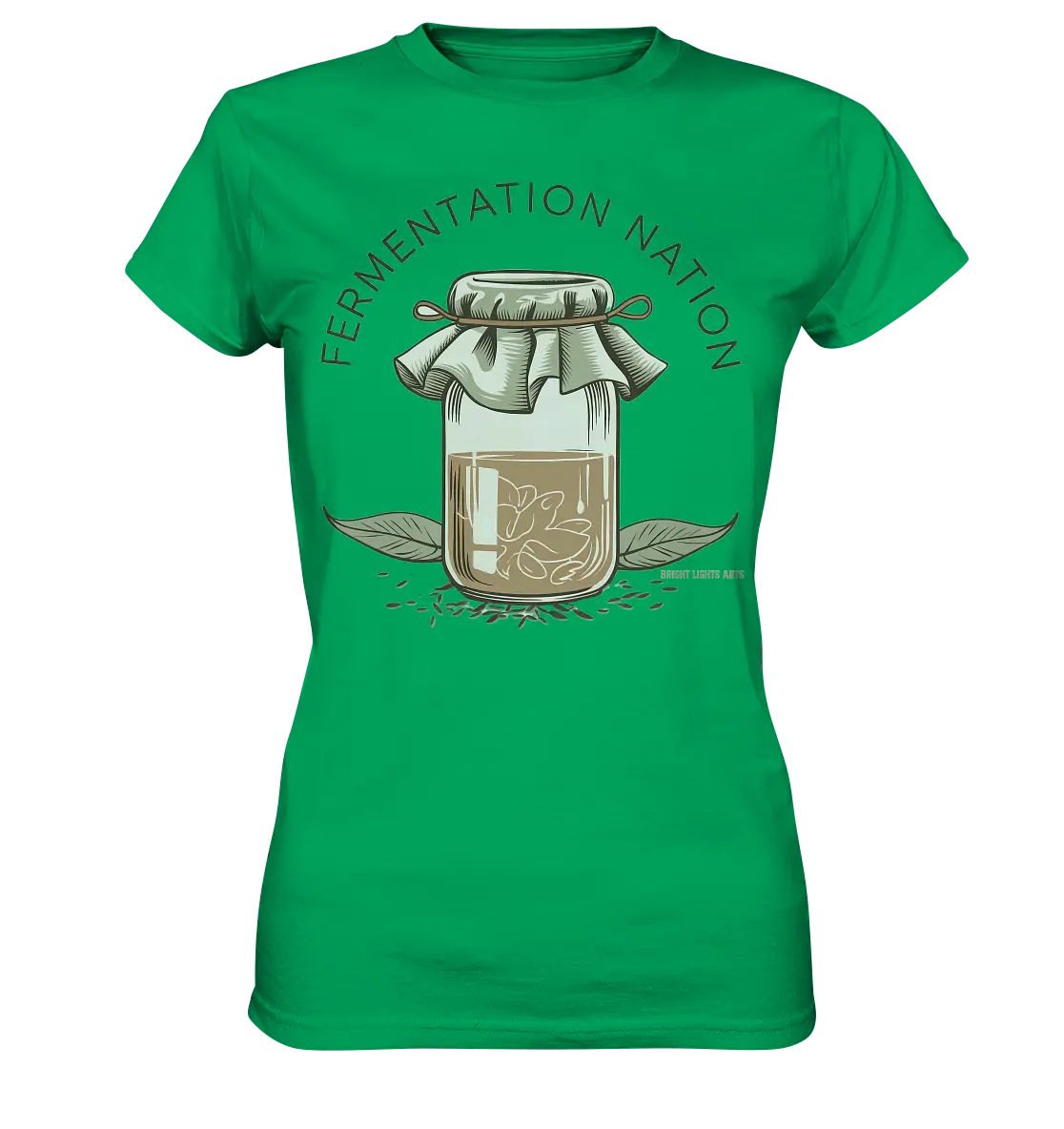 Fermentation Nation – Vintage Glasdesign - Ladies Premium Shirt Bright Lights Arts
