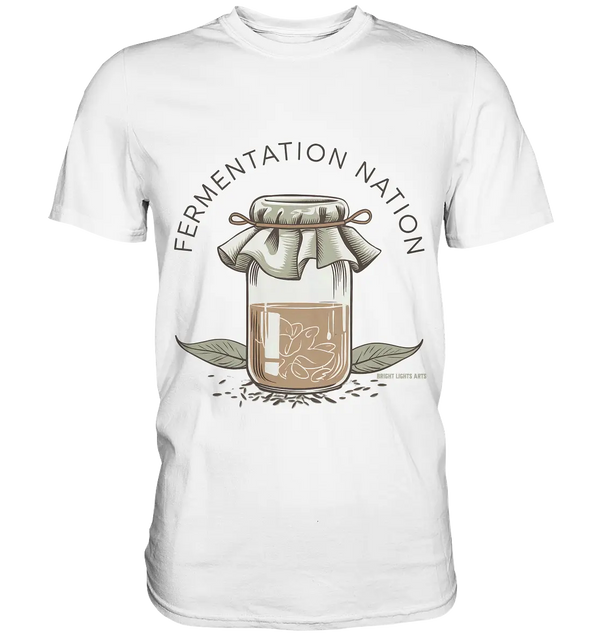 Fermentation Nation – Vintage Glasdesign - Premium Shirt Bright Lights Arts