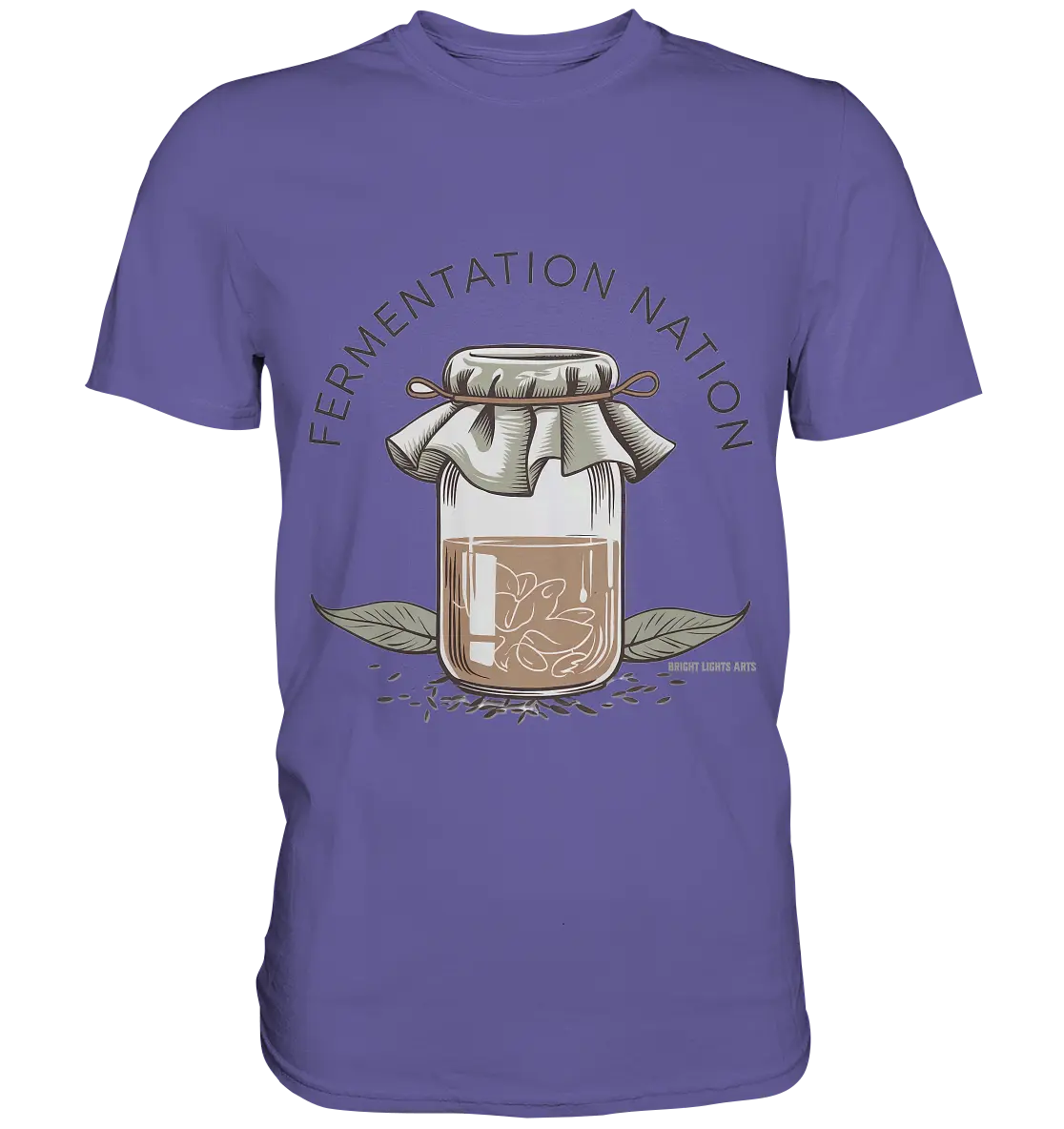Fermentation Nation – Vintage Glasdesign - Premium Shirt Bright Lights Arts