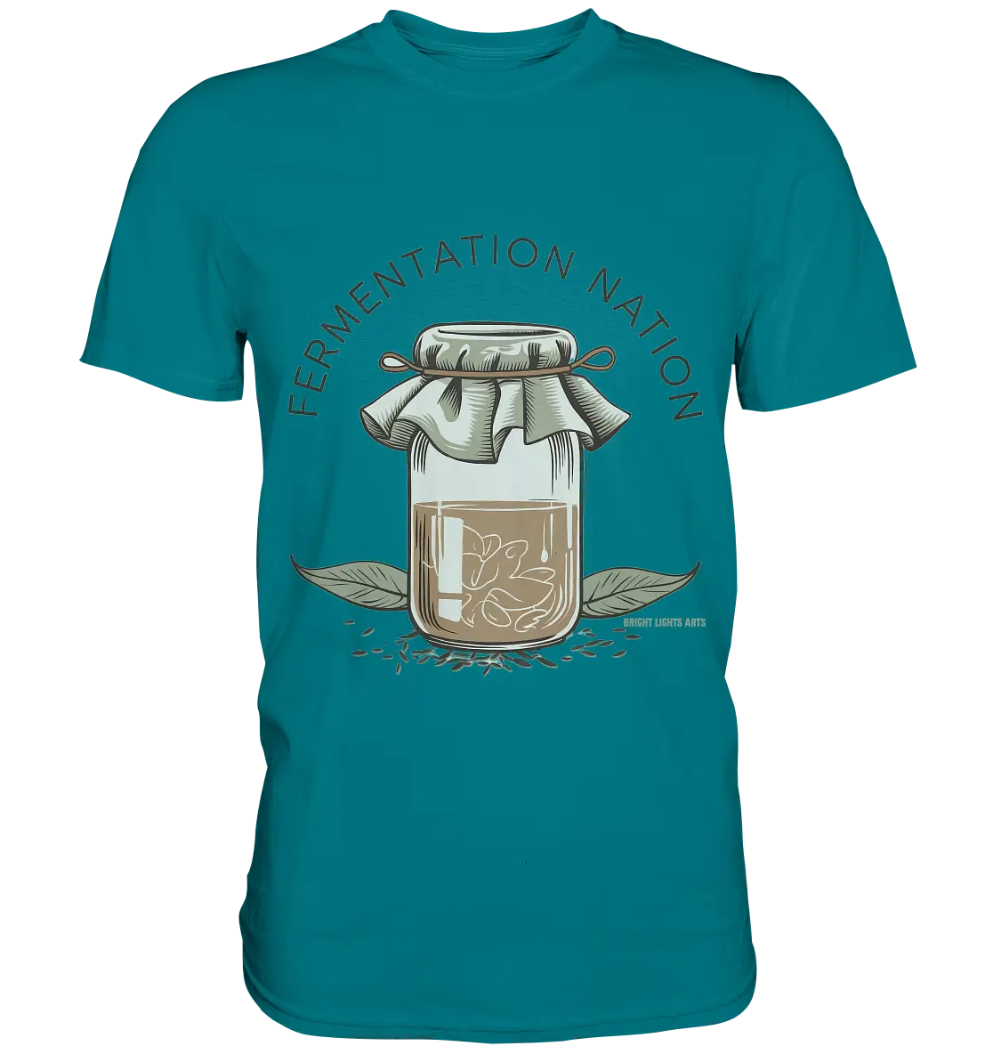 Fermentation Nation – Vintage Glasdesign - Premium Shirt Bright Lights Arts