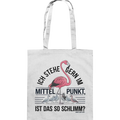 Flamingo im Mittelpunkt – Symbiose im Comic-Stil - Baumwolltasche Bright Lights Arts