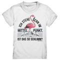 Flamingo im Mittelpunkt – Symbiose im Comic-Stil - Kids Premium Shirt Bright Lights Arts