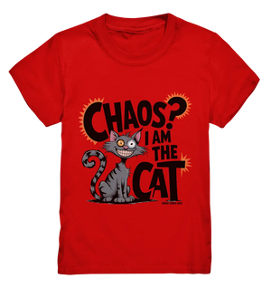 Frech und außergewöhnlich Cartoon Katze mit wildem Blick Ein humorvolles Design - Kids Premium Shirt Bright Lights Arts