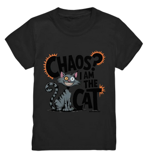 Frech und außergewöhnlich Cartoon Katze mit wildem Blick Ein humorvolles Design - Kids Premium Shirt Bright Lights Arts