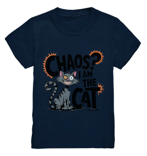 Frech und außergewöhnlich Cartoon Katze mit wildem Blick Ein humorvolles Design - Kids Premium Shirt Bright Lights Arts