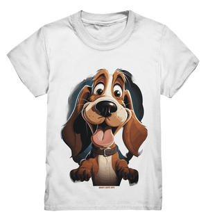 Frecher Hund – Charmantes Cartoon-Design mit Hund - Kids Premium Shirt Bright Lights Arts