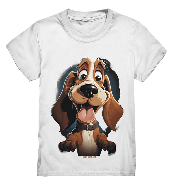 Frecher Hund – Charmantes Cartoon-Design mit Hund - Kids Premium Shirt Bright Lights Arts