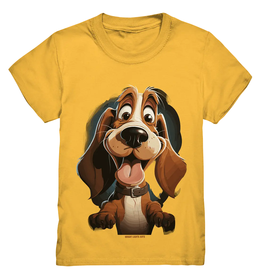 Frecher Hund – Charmantes Cartoon-Design mit Hund - Kids Premium Shirt Bright Lights Arts