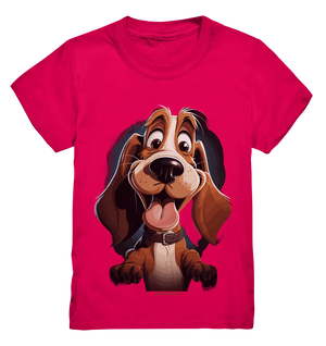 Frecher Hund – Charmantes Cartoon-Design mit Hund - Kids Premium Shirt Bright Lights Arts