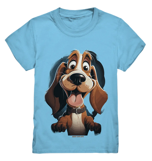 Frecher Hund – Charmantes Cartoon-Design mit Hund - Kids Premium Shirt Bright Lights Arts