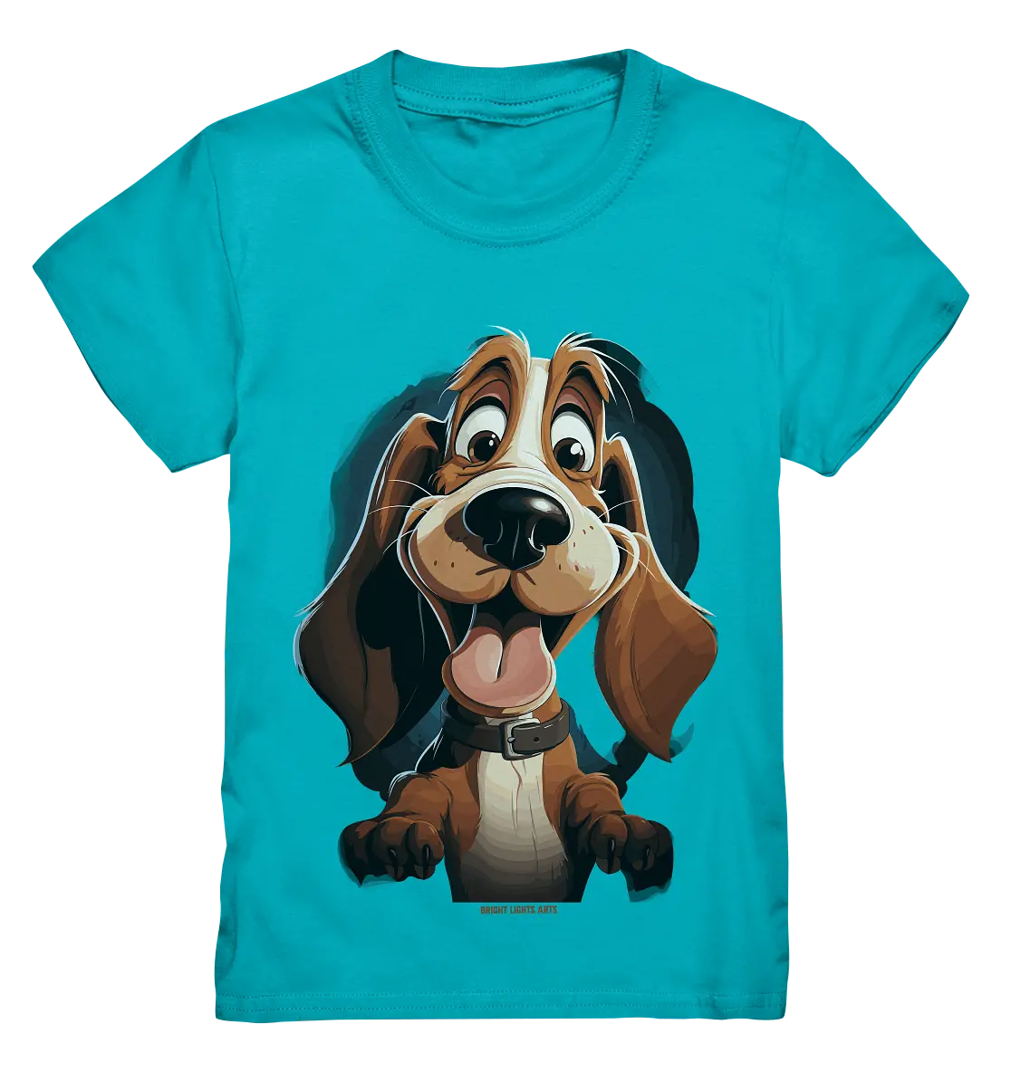 Frecher Hund – Charmantes Cartoon-Design mit Hund - Kids Premium Shirt Bright Lights Arts