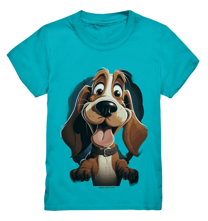 Frecher Hund – Charmantes Cartoon-Design mit Hund - Kids Premium Shirt Bright Lights Arts