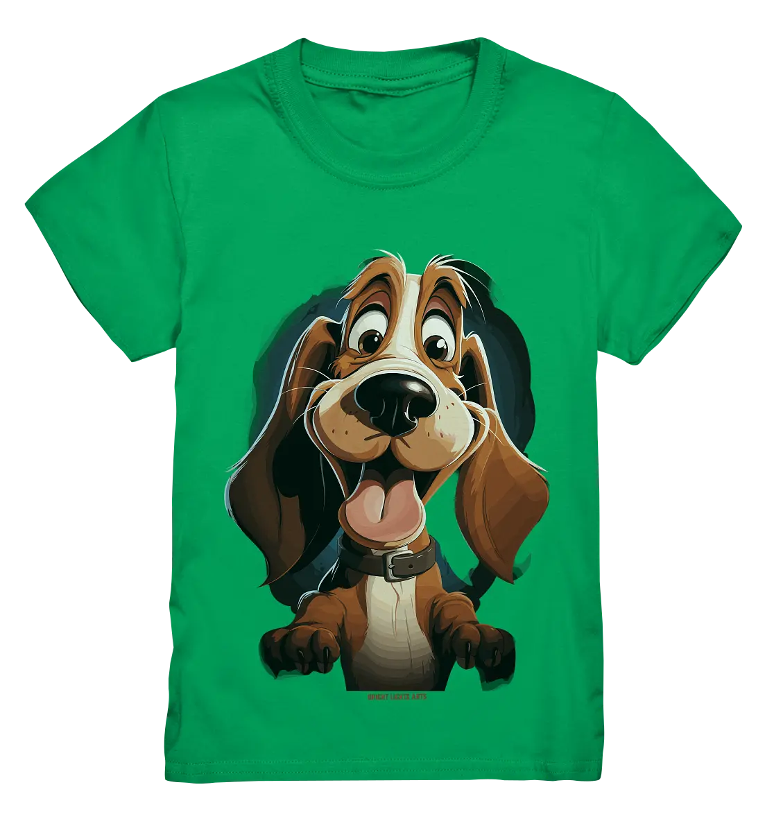 Frecher Hund – Charmantes Cartoon-Design mit Hund - Kids Premium Shirt Bright Lights Arts