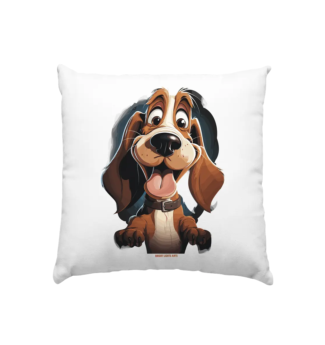 Frecher Hund – Charmantes Cartoon-Design mit Hund - Kissen 40x40cm Bright Lights Arts