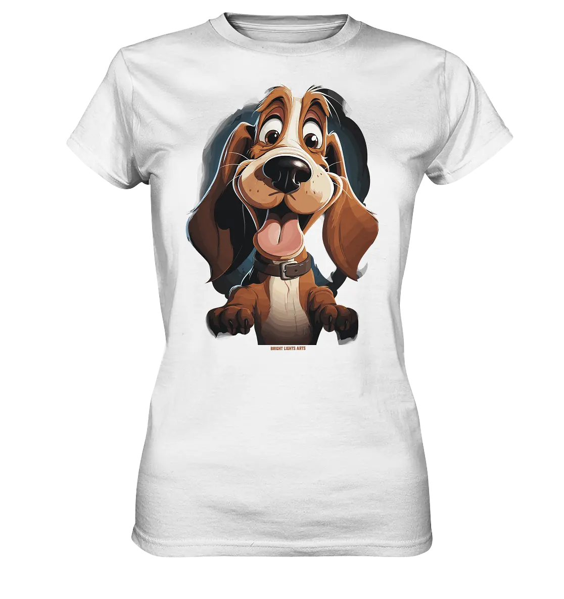 Frecher Hund – Charmantes Cartoon-Design mit Hund - Ladies Premium Shirt Bright Lights Arts