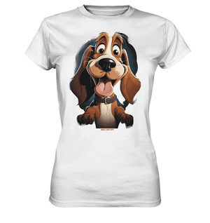 Frecher Hund – Charmantes Cartoon-Design mit Hund - Ladies Premium Shirt Bright Lights Arts