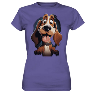 Frecher Hund – Charmantes Cartoon-Design mit Hund - Ladies Premium Shirt Bright Lights Arts
