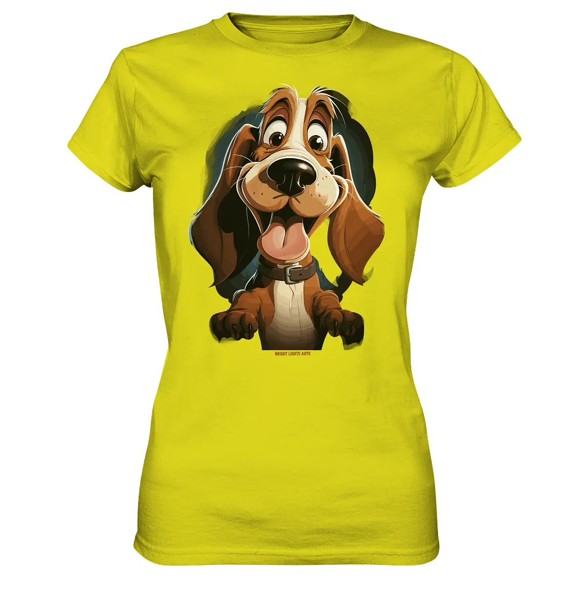 Frecher Hund – Charmantes Cartoon-Design mit Hund - Ladies Premium Shirt Bright Lights Arts