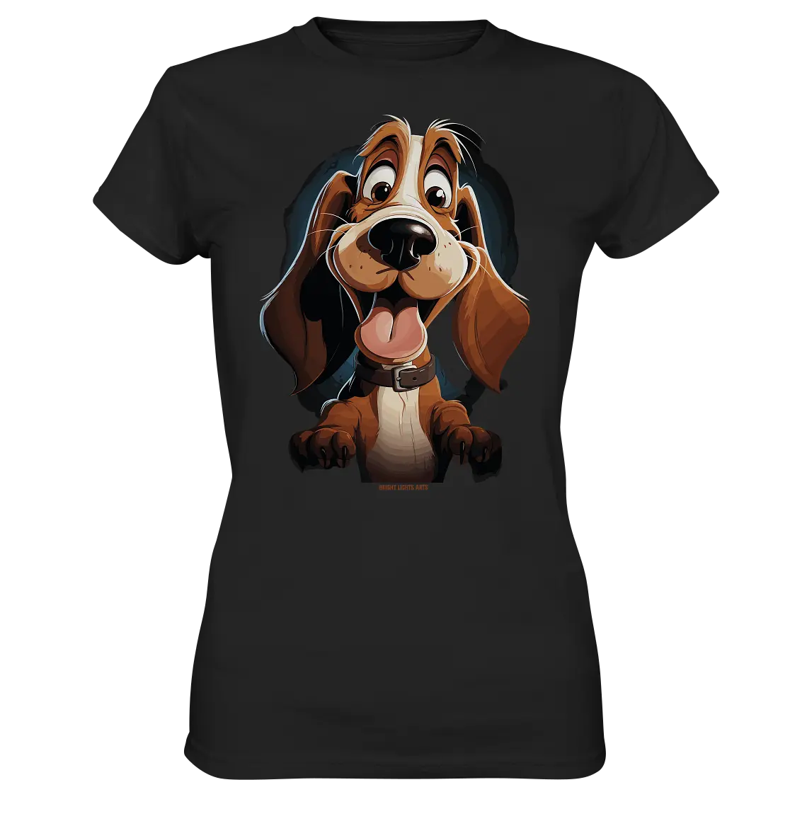 Frecher Hund – Charmantes Cartoon-Design mit Hund - Ladies Premium Shirt Bright Lights Arts