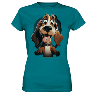 Frecher Hund – Charmantes Cartoon-Design mit Hund - Ladies Premium Shirt Bright Lights Arts
