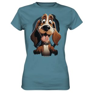 Frecher Hund – Charmantes Cartoon-Design mit Hund - Ladies Premium Shirt Bright Lights Arts