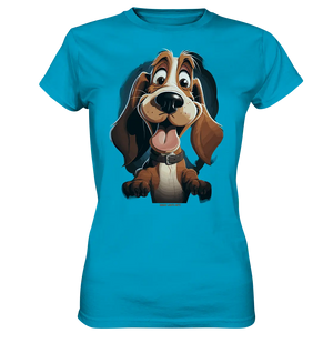 Frecher Hund – Charmantes Cartoon-Design mit Hund - Ladies Premium Shirt Bright Lights Arts
