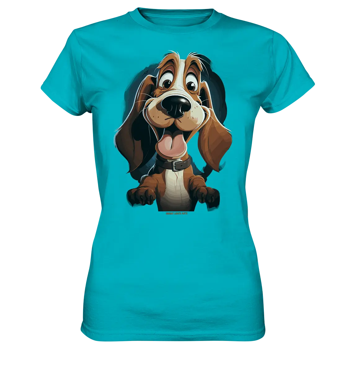 Frecher Hund – Charmantes Cartoon-Design mit Hund - Ladies Premium Shirt Bright Lights Arts