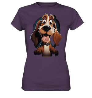 Frecher Hund – Charmantes Cartoon-Design mit Hund - Ladies Premium Shirt Bright Lights Arts