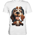 Frecher Hund – Charmantes Cartoon-Design mit Hund - Premium Shirt Bright Lights Arts