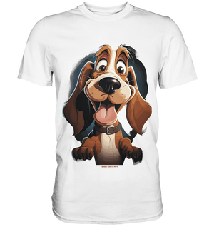 Frecher Hund – Charmantes Cartoon-Design mit Hund - Premium Shirt Bright Lights Arts