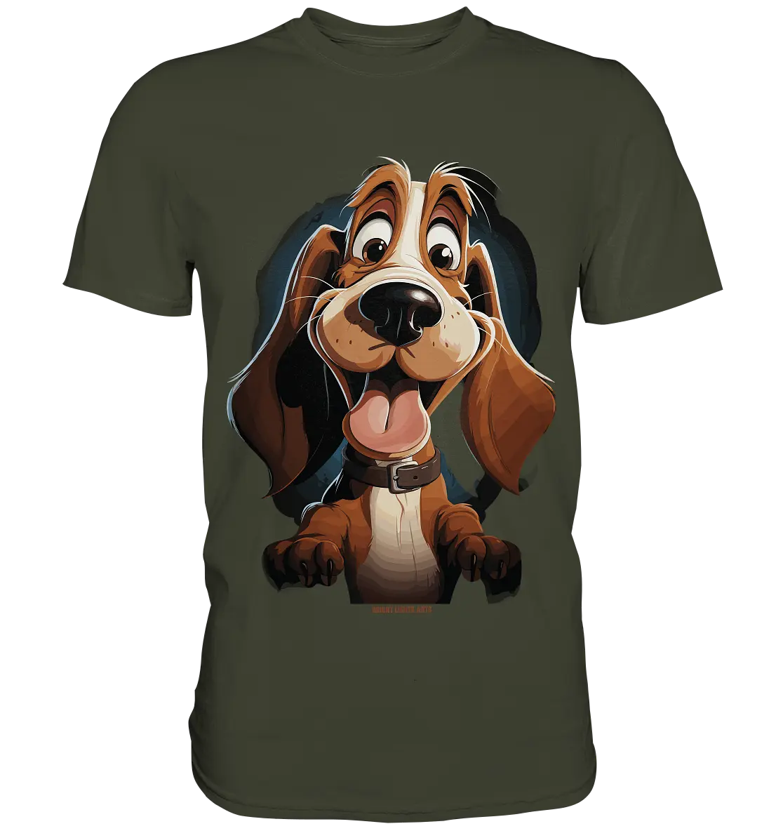 Frecher Hund – Charmantes Cartoon-Design mit Hund - Premium Shirt Bright Lights Arts