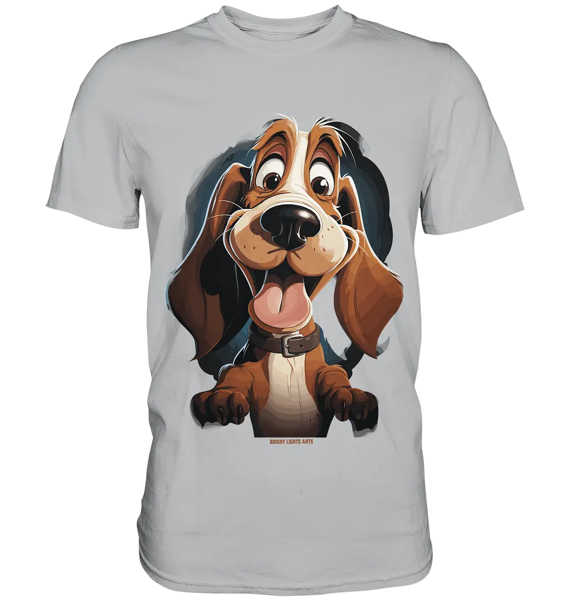 Frecher Hund – Charmantes Cartoon-Design mit Hund - Premium Shirt Bright Lights Arts