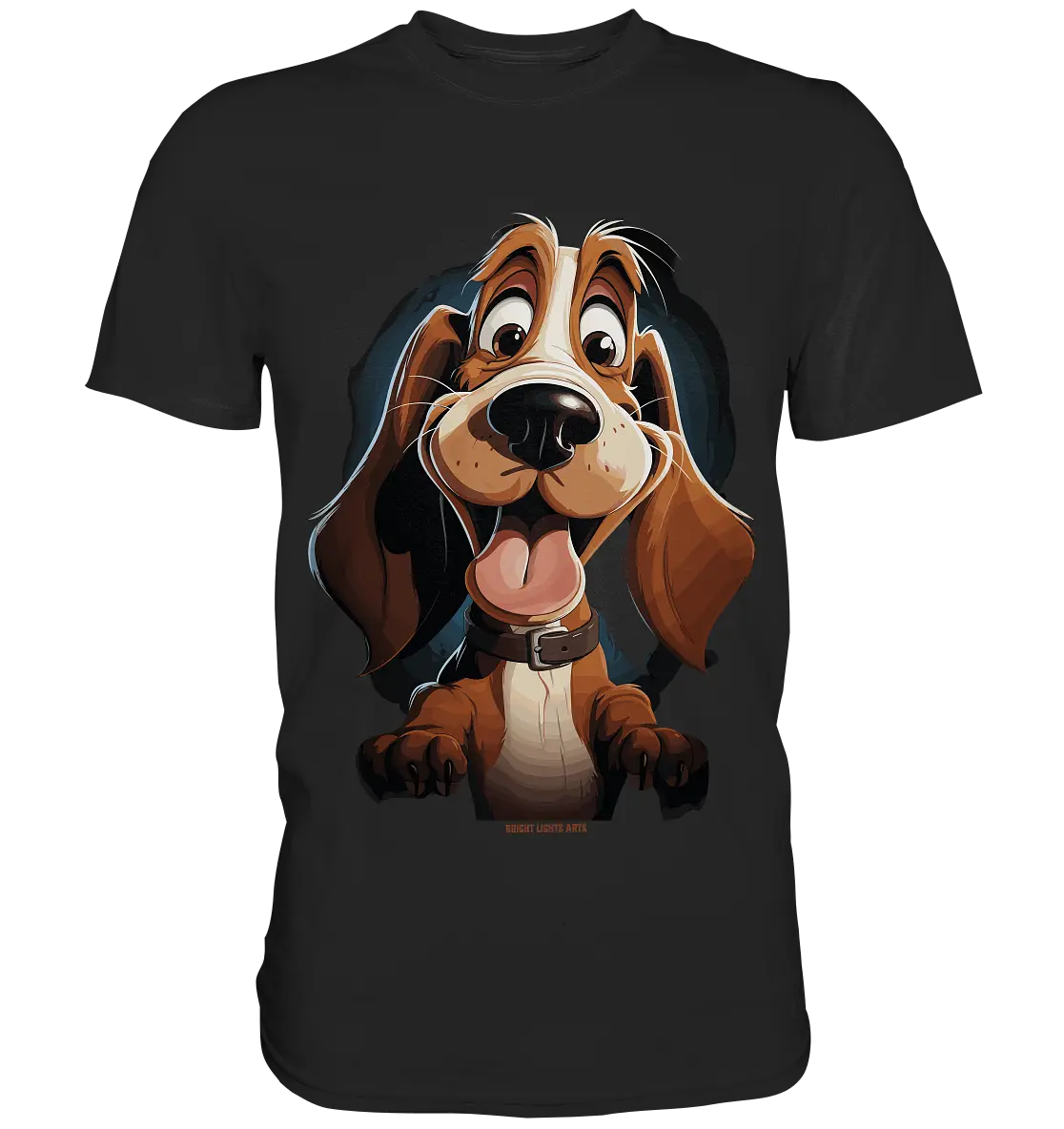 Frecher Hund – Charmantes Cartoon-Design mit Hund - Premium Shirt Bright Lights Arts