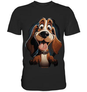 Frecher Hund – Charmantes Cartoon-Design mit Hund - Premium Shirt Bright Lights Arts