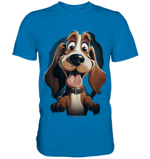 Frecher Hund – Charmantes Cartoon-Design mit Hund - Premium Shirt Bright Lights Arts