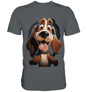 Frecher Hund – Charmantes Cartoon-Design mit Hund - Premium Shirt Bright Lights Arts
